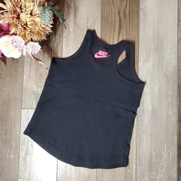 Nike Girl's Racerback Tank Top Shimmery Logo Graphic Size 4/5 NWOT - Picture 12 of 12